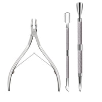📢📢40% OFF !! ⏰3-Piece Stainless Steel Cuticle Care Tool Set