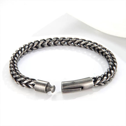 Men's Titanium Steel Bracelet Minimalist Hip Hop Chain