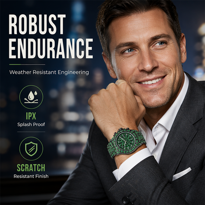 ✨ Men's Luxury Sparkling Quartz Watch – Shine Bright, Stand Out. Waterproof, scratch-resistant, and built to turn heads. 😎⌚
