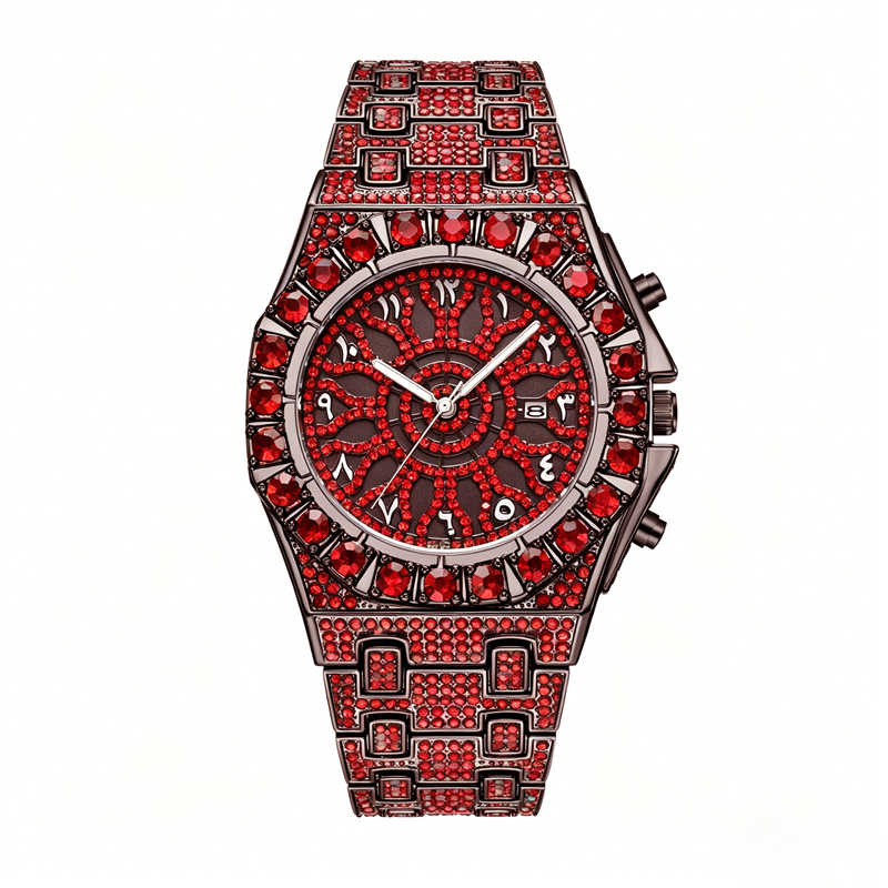 ✨ Men's Luxury Sparkling Quartz Watch – Shine Bright, Stand Out. Waterproof, scratch-resistant, and built to turn heads. 😎⌚