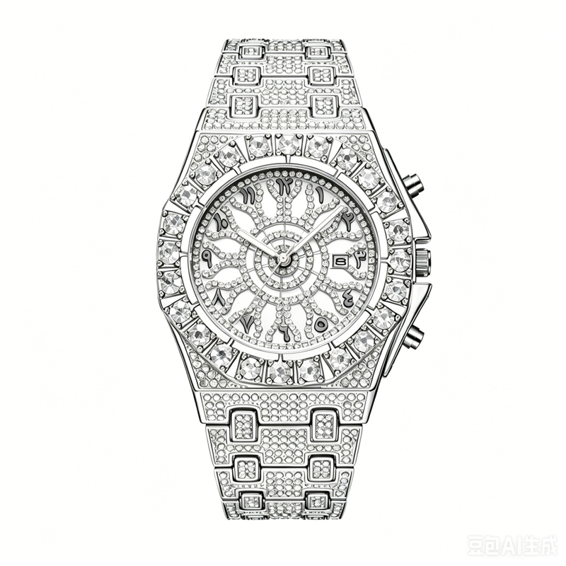 ✨ Men's Luxury Sparkling Quartz Watch – Shine Bright, Stand Out. Waterproof, scratch-resistant, and built to turn heads. 😎⌚
