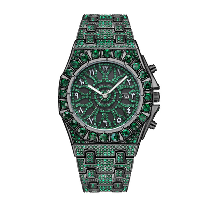 ✨ Men's Luxury Sparkling Quartz Watch – Shine Bright, Stand Out. Waterproof, scratch-resistant, and built to turn heads. 😎⌚