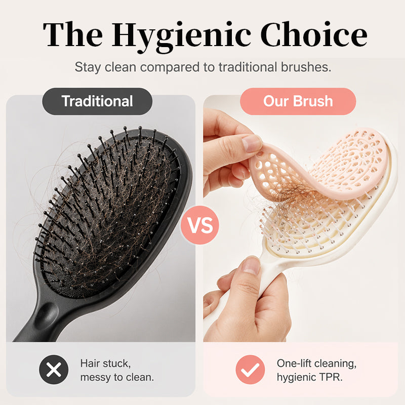 💇‍♀️ 50% OFF NOW! ✨Women's Detachable Self Cleaning Vented Hairbrush