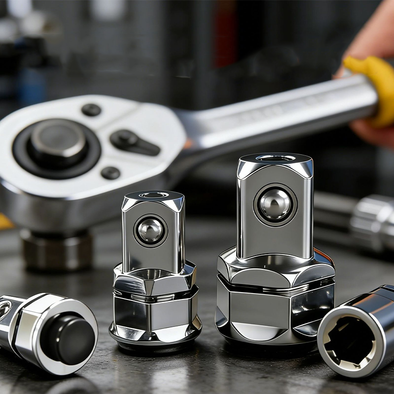 🔧 2026 Sale — Over 23,700 Sold! 🔩 CR-V Steel Ratchet Wrench Adapter Socket Converter Set