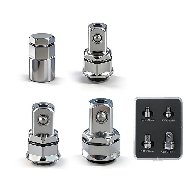 🔧 2026 Sale — Over 23,700 Sold! 🔩 CR-V Steel Ratchet Wrench Adapter Socket Converter Set