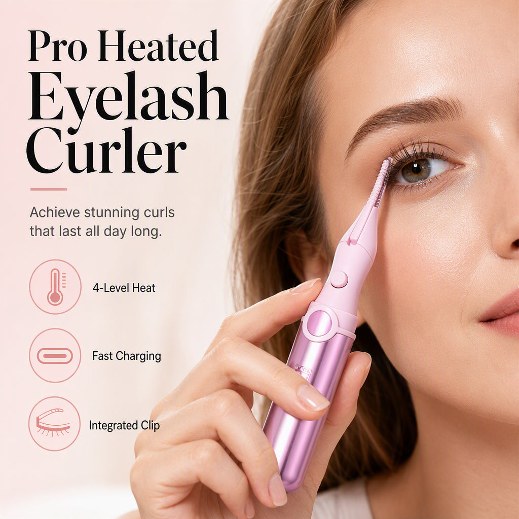 🔥💐50% Off Now！‼️ ✨Rechargeable Heated Eyelash Curler | Get Long-Lasting Perfect Lash Curls Anytime🔋