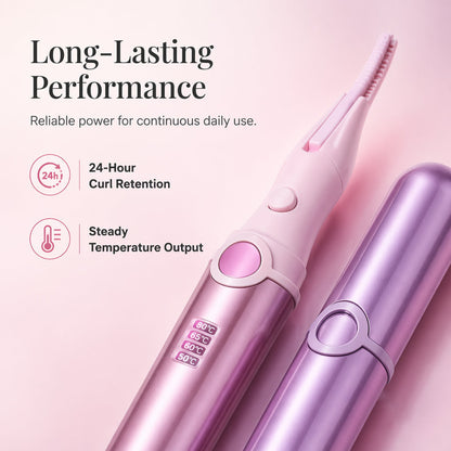 🔥💐50% Off Now！‼️ ✨Rechargeable Heated Eyelash Curler | Get Long-Lasting Perfect Lash Curls Anytime🔋