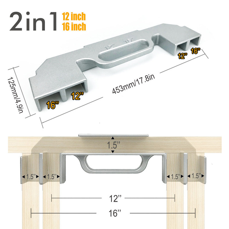 📐 2026 Sale — Over 66,700 Sold! 🔧 Aluminum Alloy Framing Stud Layout Tool