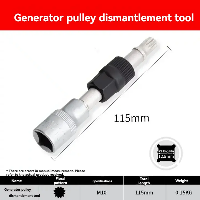 Alternator Pulley Removal Tool Kit with Organizer
