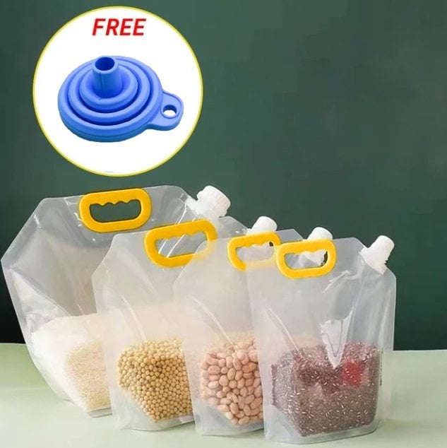 📢📢50% OFF !! ⏰ Large Capacity Cereal Storage Bag – Airtight Seal, Bug-proof, Food Safe ✨