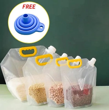 📢📢50% OFF !! ⏰ Large Capacity Cereal Storage Bag – Airtight Seal, Bug-proof, Food Safe ✨