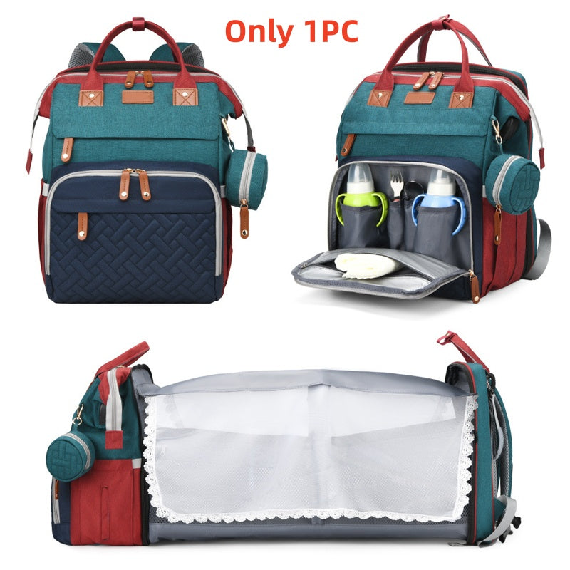 Foldable Diaper Bag with Changing Station