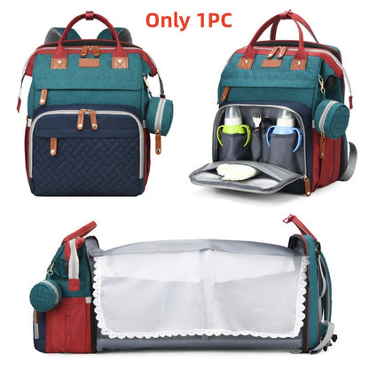 Foldable Diaper Bag with Changing Station