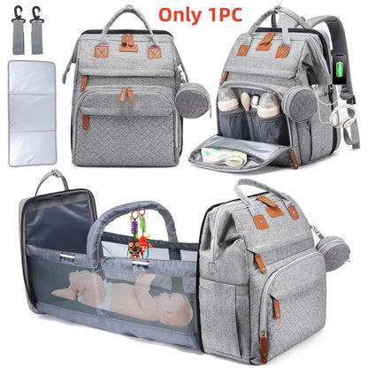 Foldable Diaper Bag with Changing Station
