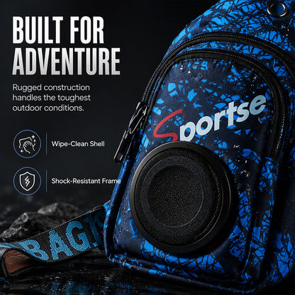Portable Bluetooth Speaker Bag with LED Lights