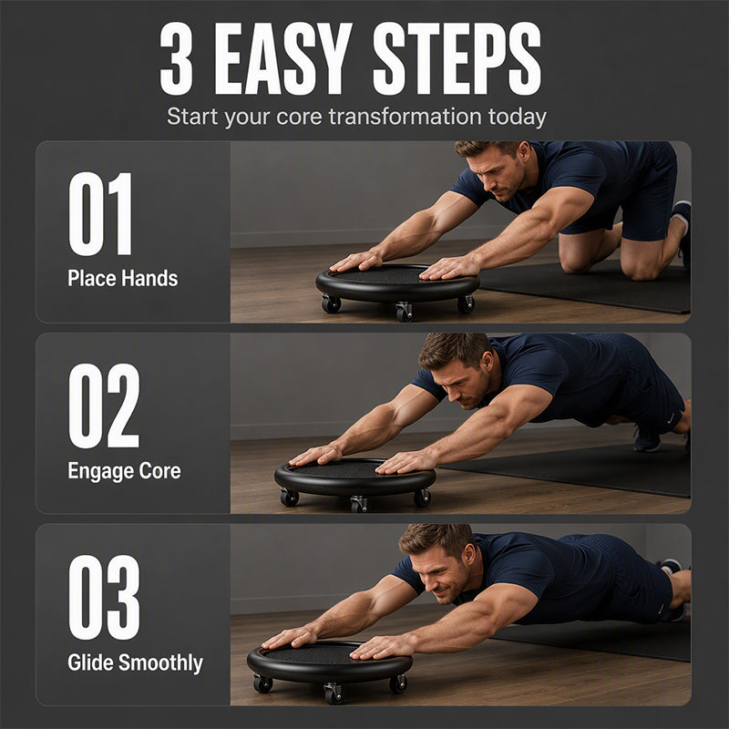 💪Abdominal Roller Wheel Disc with Knee Mat