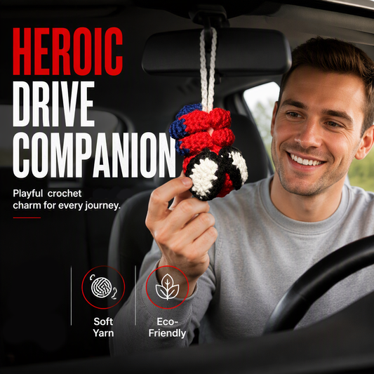 🔥Hot Sale⏰Crochet Spider Car Hanger Ornament🕷️🕸️