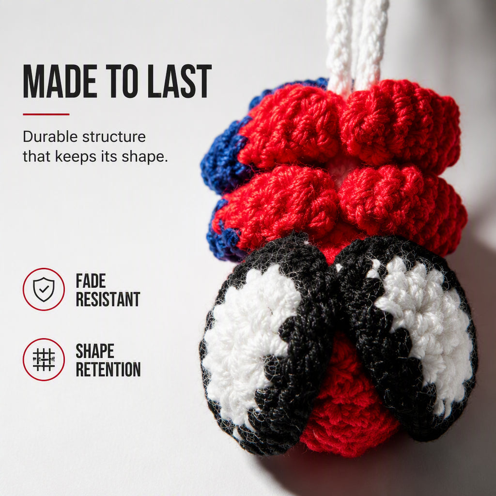 🔥Hot Sale⏰Crochet Spider Car Hanger Ornament🕷️🕸️