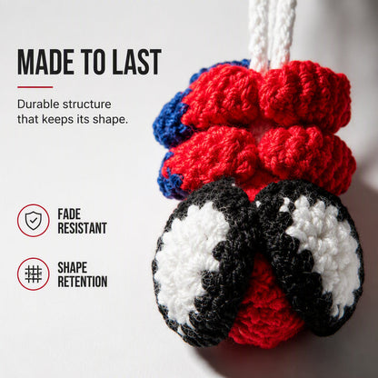 🔥Hot Sale⏰Crochet Spider Car Hanger Ornament🕷️🕸️