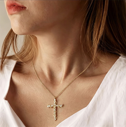 Radiant Cross Necklace