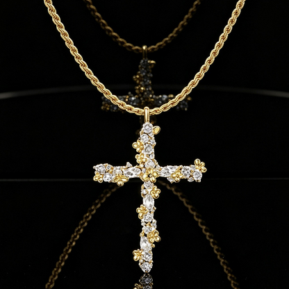 Radiant Cross Necklace