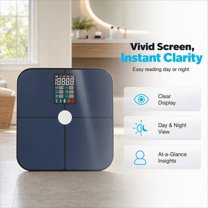 ⚖️ LIMITED TIME 50% OFF! 💪 Precision Body Fat Scale – Smart Composition Analyzer with VA Screen, Heart Rate Tracking & High-Precision Readings ✨