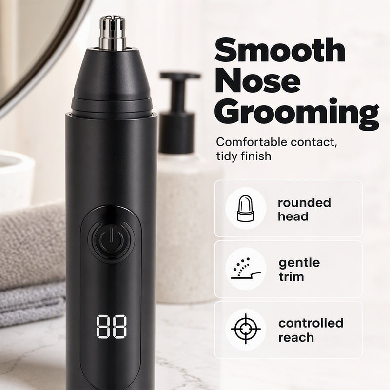⏳Limited-time 50% off⏰Rechargeable Nose Hair Trimmer with LED Display👃👂