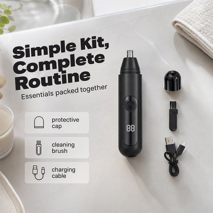 ⏳Limited-time 50% off⏰Rechargeable Nose Hair Trimmer with LED Display👃👂