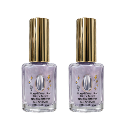 📢50% Off Now！💅Lilac Glossy Mirror Nail Strengthener