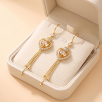 🎉 2026 Sale — Over 29,500 Sold!💖 Statement Heart Tassel Earrings