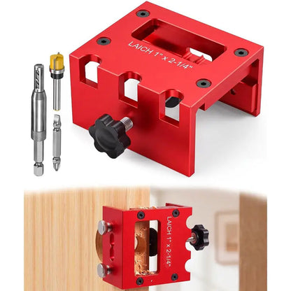 🚪 50% OFF NOW! 🔧 Door Latch Mortising Kit – Precise Cutouts, 3 Depths & Fits 1-3/8" & 1-3/4" Wood Doors 🛠️