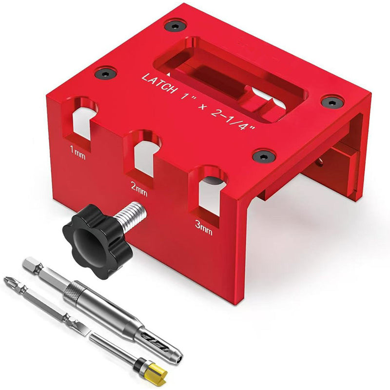 🚪 50% OFF NOW! 🔧 Door Latch Mortising Kit – Precise Cutouts, 3 Depths & Fits 1-3/8" & 1-3/4" Wood Doors 🛠️