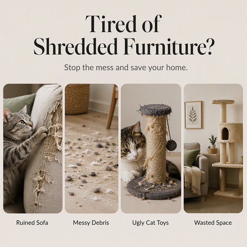 📢📢50% OFF !! ⏰  2026 Sale — Over 20200 Sold!💞 Wall Mounted Artistic Sisal Cat Scratcher‑Decorative 🐱