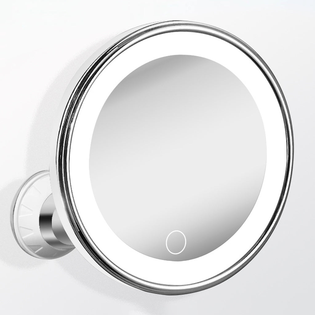 ⏳🔥LIMITED-TIME 50% OFF! ⏰💄10x Magnifying Makeup Mirror with LED Light and Suction Cup – Perfect for Flawless Makeup and Skincare 🔍✨