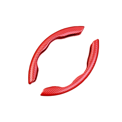 Segmented Carbon Fiber Steering Wheel Cover