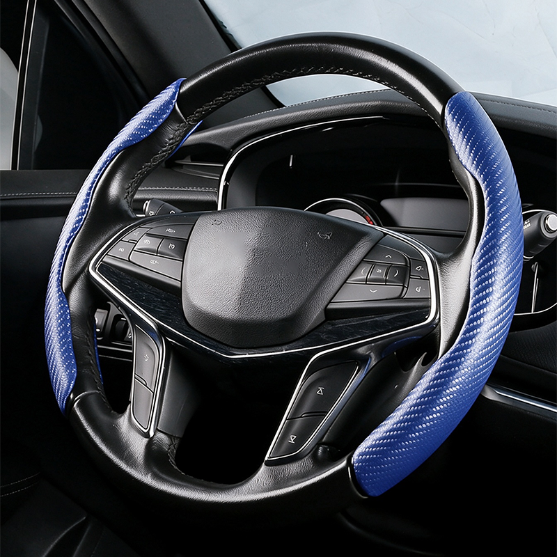 Segmented Carbon Fiber Steering Wheel Cover