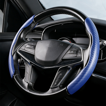 Segmented Carbon Fiber Steering Wheel Cover