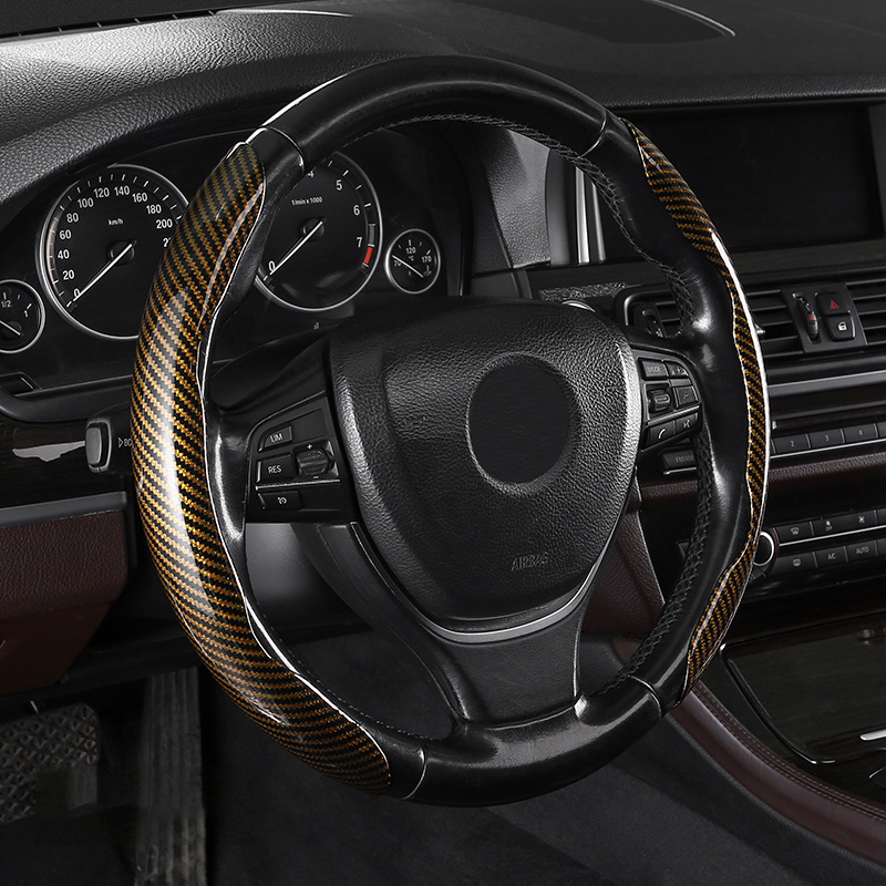 Segmented Carbon Fiber Steering Wheel Cover