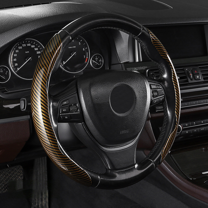 Segmented Carbon Fiber Steering Wheel Cover