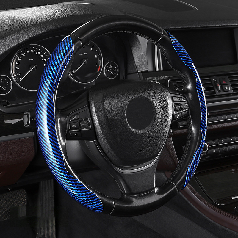Segmented Carbon Fiber Steering Wheel Cover
