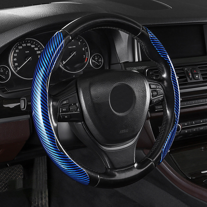 Segmented Carbon Fiber Steering Wheel Cover