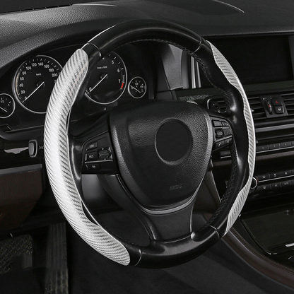 Segmented Carbon Fiber Steering Wheel Cover