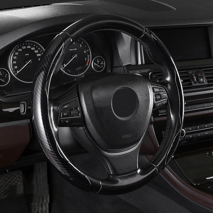 Segmented Carbon Fiber Steering Wheel Cover