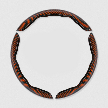 Segmented Carbon Fiber Steering Wheel Cover