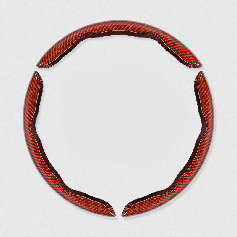 Segmented Carbon Fiber Steering Wheel Cover