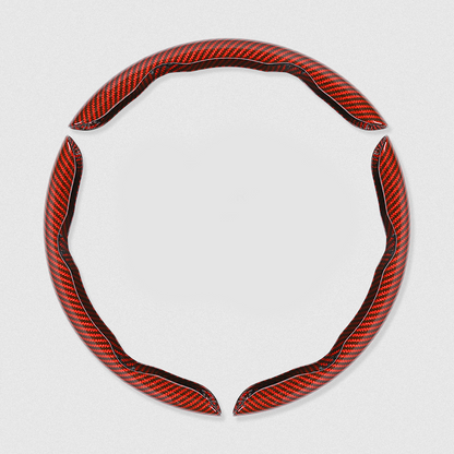 Segmented Carbon Fiber Steering Wheel Cover