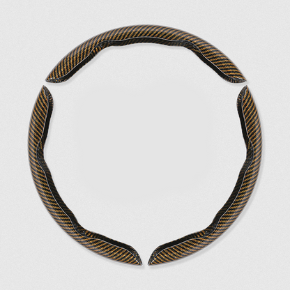 Segmented Carbon Fiber Steering Wheel Cover