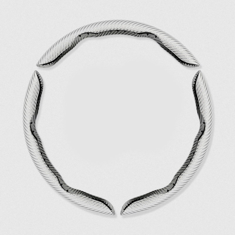 Segmented Carbon Fiber Steering Wheel Cover
