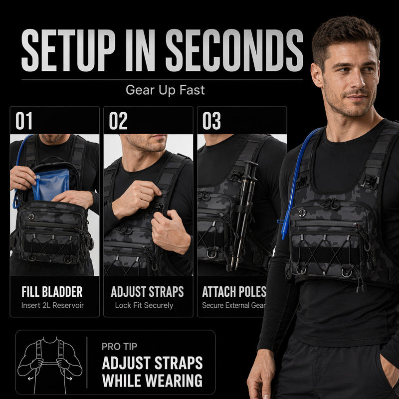 ⚡ Hot Savings 🔥Chest Bag Hydration Ready Cycling Vest Pack for Men