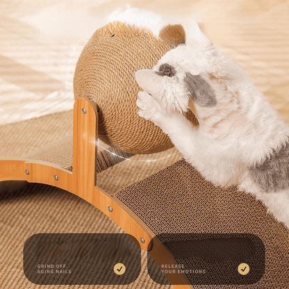 🎉 2026 Sale — Over 16,000 Sold! 🐱 Sisal Cat Scratcher Ball with Cardboard Pad – Scratch & Play in One – Save Your Furniture! ✨